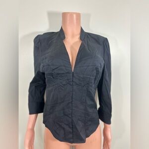 NEW! Bebe Fitted Feminine Shirt Size Large 3/4 Sleeves.